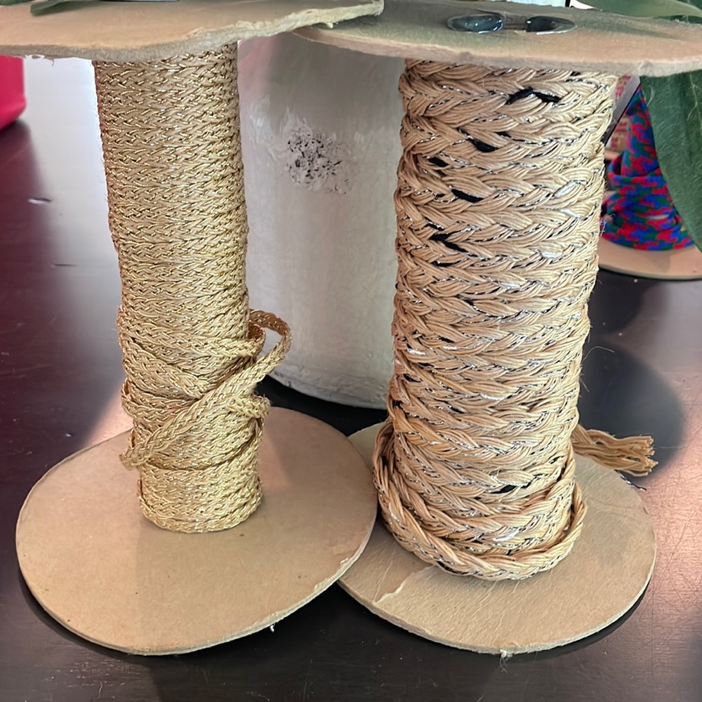 Set of 2 Crafting & Wrapping Ribbon/Fabric
